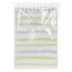 Блокнот МАЛЫЙ ФОРМАТ А6, 80 л., мягкий гребень, пластик, фольга, клетка, HATBER, NATURAL LINES, 090246