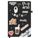 Скетчбук, слоновая кость 140 г/м<sup>2</sup>, 130х210 мм, 80 л., софт-тач, резинка, BRAUBERG ART CLASSIC, "For you,", 117772