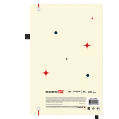 Скетчбук, белая бумага 140 г/<wbr/>м<sup>2</sup>, 130&times;210 мм, 80 л., софт-тач, резинка, BRAUBERG ART CLASSIC, &laquo;Beige&raquo;, 117780
