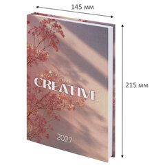 Ежедневник датированный 2027 145&times;215 мм, А5, STAFF, ламинированная обложка, &laquo;Creative&raquo;, 117802