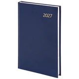 Ежедневник датированный 2027 145х215 мм, А5, STAFF, обложка бумвинил, синий, 117816