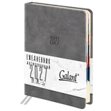 Ежедневник датированный 2027, B6, 125х173 мм, GALANT "Vivid", под кожу, серый, 117863