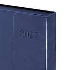 Ежедневник датированный 2027, А5, 148&times;218 мм, GALANT &laquo;Magnetic&raquo;, под кожу, клапан, синий, 118073