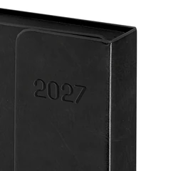 Ежедневник датированный 2027, А5, 148&times;218 мм, GALANT &laquo;Magnetic&raquo;, под кожу, клапан, черный, 118074