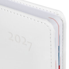 Ежедневник датированный 2027, А5, 148&times;218 мм, GALANT &laquo;White&raquo;, под кожу, белый, 118080