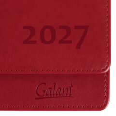 Планинг датированный 2027, 305&times;140 мм, GALANT &laquo;Ritter&raquo;, под кожу, красный, 118207