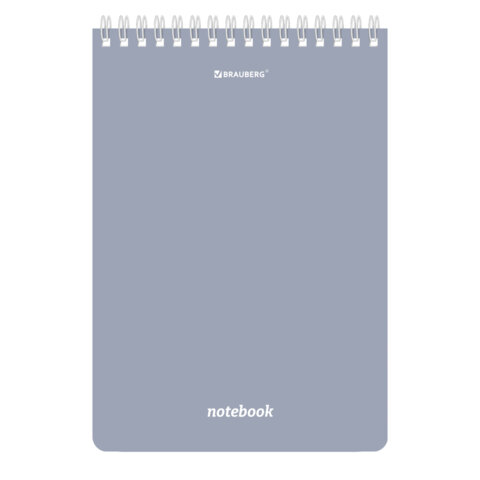 Блокнот А5, 146х206 мм, 80 л., гребень, подложка, клетка, кросс-серия "МОРАНДИ", 4 цвета, BRAUBERG, 118553 - фото 6