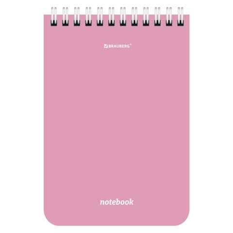 Блокнот МАЛЫЙ ФОРМАТ А6, 108х145 мм, 40 л., гребень, кросс-серия "МОРАНДИ", клетка, 4 цвета, BRAUBERG, 118554 - фото 3