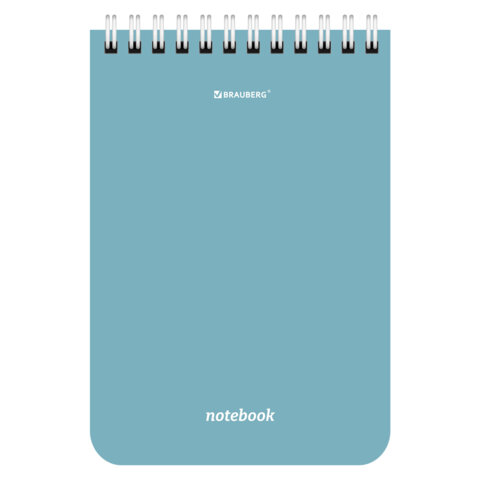 Блокнот МАЛЫЙ ФОРМАТ А6, 108х145 мм, 40 л., гребень, кросс-серия "МОРАНДИ", клетка, 4 цвета, BRAUBERG, 118554 - фото 5