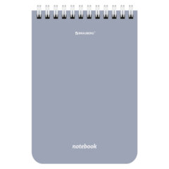 Блокнот МАЛЫЙ ФОРМАТ А6, 108&times;145 мм, 40 л., гребень, кросс-серия &laquo;МОРАНДИ&raquo;, клетка, 4 цвета, BRAUBERG, 118554