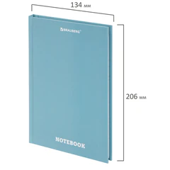 Блокнот А5 134&times;206 мм, 80 л., твёрдый, клетка, BRAUBERG, МОРАНДИ, 118556