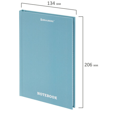 Блокнот А5, 134х206 мм, 80 л., твёрдый, клетка, BRAUBERG, микс МОРАНДИ, 118556 - фото 2