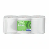 Полотенца бумажные с центральной вытяжкой 280 м, FOCUS (М2) Jumbo, 1-слойные, белые, КОМПЛЕКТ 6 рулонов, 5036889