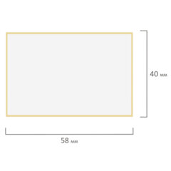 Термоэтикетки ЭКО, 58х40 мм, 600 этикеток в ролике, КОМПЛЕКТ 10 шт., STAFF, 118594
