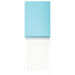 Блокнот ДЭК А5, 150&times;210 мм, 60 л., КОМПЛЕКТ 2 шт., гребень, пластик, клетка, BRAUBERG &laquo;Pastel&raquo;, Blue/<wbr/>Mint, 118616