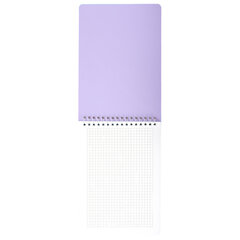 Блокнот ДЭК А5, 150&times;210 мм, 60 л., КОМПЛЕКТ 2 шт., гребень, пластик, клетка, BRAUBERG &laquo;Pastel&raquo;, Pink, 118617