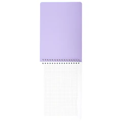 Блокнот А5, 150&times;210 мм, 60 л., гребень, пластик, клетка, BRAUBERG &laquo;Pastel&raquo;, АССОРТИ 4 цвета, 118618
