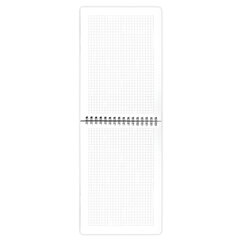 Блокнот А5, 150&times;210 мм, 60 л., гребень, пластик, клетка, BRAUBERG, черный, фольга, 118622