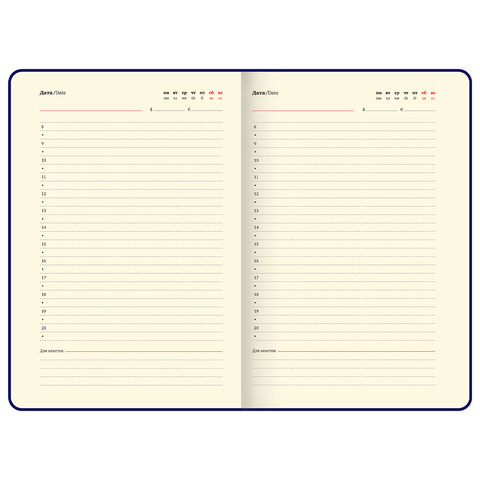 Ежедневник недатированный А5, 148x218 мм, BRAUBERG "Optimal", под кожу, 160 листов, резинка, держатель для ручки, бежевый, 118642 - фото 13