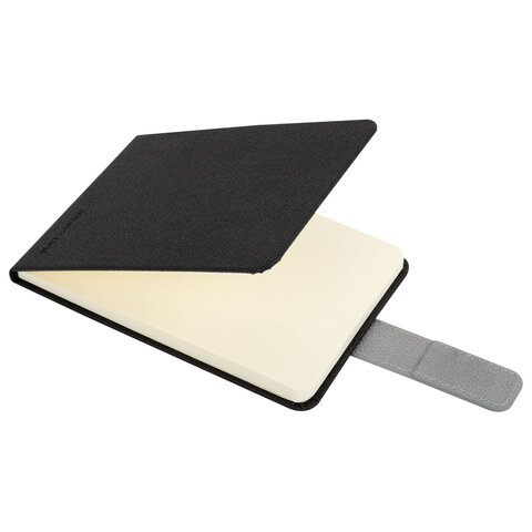 Еженедельник недатированный МАЛЫЙ ФОРМАТ 105х158 мм, BRAUBERG "Modern" под кожу, застежка, 64 листа, черный, 118656 - фото 4