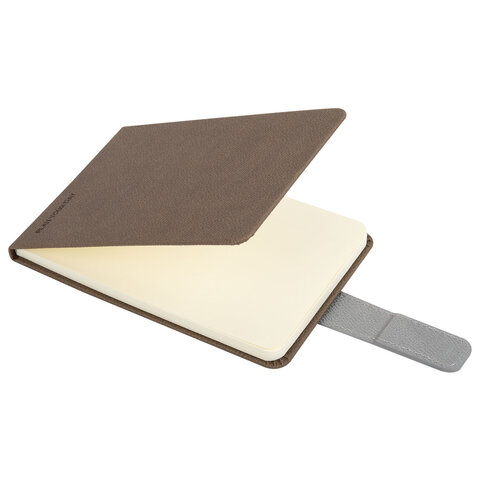 Еженедельник недатированный МАЛЫЙ ФОРМАТ 105х158 мм, BRAUBERG "Modern" под кожу, застежка, 64 листа, коричневый, 118657 - фото 4