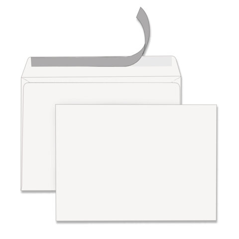 Конверты С4 (229х324 мм), отрывная лента, 100 г/м2, КОМПЛЕКТ 500 шт., STAFF, 118666