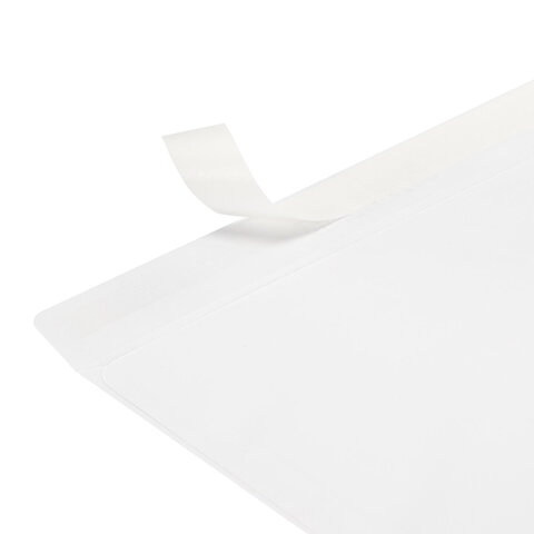 Конверты С4 (229х324 мм), отрывная лента, 100 г/м2, КОМПЛЕКТ 500 шт., STAFF, 118666 - фото 3