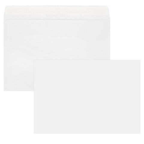 Конверты С4 (229х324 мм), отрывная лента, 100 г/м2, КОМПЛЕКТ 500 шт., STAFF, 118666