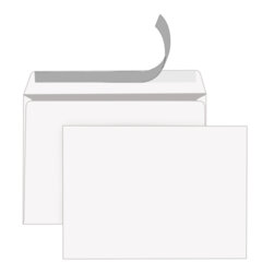 Конверты С4 (229&times;324 мм), отрывная лента, 80 г/<wbr/>м<sup>2</sup>, КОМПЛЕКТ 50 шт., внутренняя запечатка, STAFF, 118668