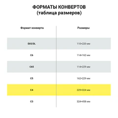 Конверты С4 (229&times;324 мм), отрывная лента, 80 г/<wbr/>м<sup>2</sup>, КОМПЛЕКТ 50 шт., внутренняя запечатка, STAFF, 118668