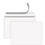 Конверты С4 (229х324 мм), отрывная лента, 80 г/м2, КОМПЛЕКТ 250 шт., внутренняя запечатка, STAFF, 118669