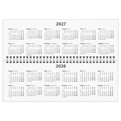 Планинг датированный 2027 285&times;112 мм, STAFF, гребень, картонная обложка, 64 листа, &laquo;Нежность&raquo;, 118707