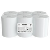 Полотенца бумажные рулонные 150 м, VEIRO Professional (H1) COMFORT, 1-слойные, КОМПЛЕКТ 6 рулонов, K211