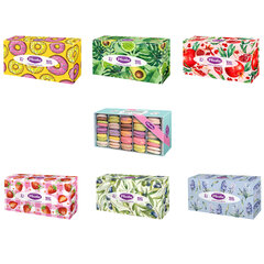 Косметические салфетки 100 штук в картонном боксе, 2-слойные, PLUSHE (ПЛЮШЕ), 20х20 см