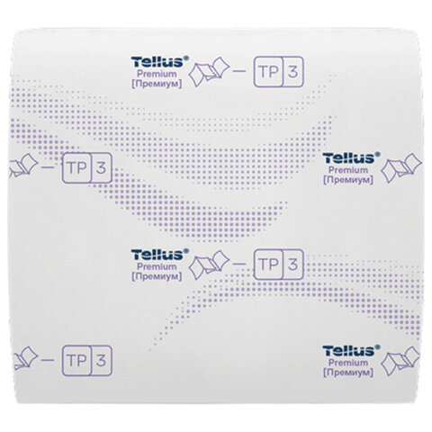 Бумага туалетная листовая Tellus/TORK (Система ТР3) ПРЕМИУМ КОМПЛЕКТ 40шт, 250л, 11х2, 233100