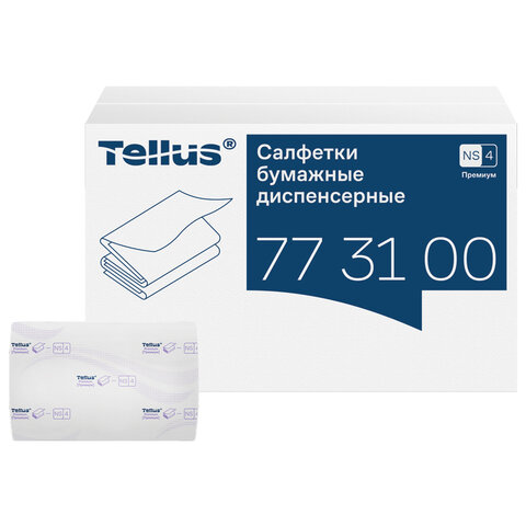 Салфетки Tellus/TORK (Система NS4) ПРЕМИУМ, 2-слойные, КОМПЛЕКТ 20 шт., 200 шт., белые, 773100