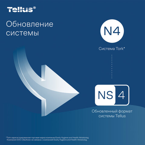Салфетки Tellus/TORK (Система NS4) ПРЕМИУМ, 2-слойные, КОМПЛЕКТ 20 шт., 200 шт., белые, 773100 - фото 5