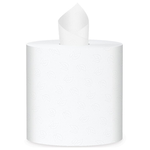 Полотенца бумажные с центральной вытяжкой 150 м, PROtissue (M1) PREMIUM, 2-слойные, белые, КОМПЛЕКТ 6 рулонов, С224 - фото 3