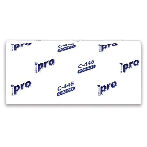 Полотенца бумажные 200 шт., PROtissue (H2) PREMIUM, 1-слойные, белые, КОМПЛЕКТ 28 пачек, 24х21,5 см, Z-сложение, С446 - фото 4