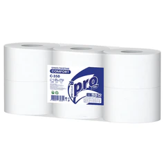 Бумага туалетная 525 метров, PROtissue (T1) COMFORT, 1-слойная, белая, КОМПЛЕКТ 6 рулонов, С350