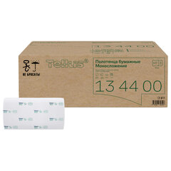 Полотенца бумажные 250 шт., Tellus/<wbr/>TORK (H3) Баланс, КОМПЛЕКТ 20 пачек, 23&times;20,6 см, V-сложение, 134400