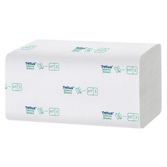 Полотенца бумажные 250 шт., Tellus/<wbr/>TORK (H3) Баланс, КОМПЛЕКТ 20 пачек, 23&times;20,6 см, V-сложение, 134400
