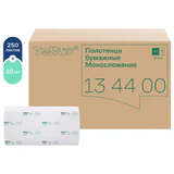 Полотенца бумажные 250 шт., Tellus/TORK (H3) Баланс, КОМПЛЕКТ 20 пачек, 23х20,6 см, V-сложение, 134400