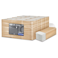 Полотенца бум. 200шт FOCUS SMART (Система H3), 2-сл,белые, КОМПЛЕКТ 12пач,23&times;20,5см, V-сл, 50204107