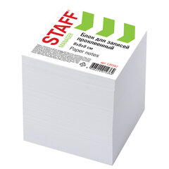 Блок для записей STAFF, проклеенный, куб 8&times;8 см,1000 листов, белый, белизна 90-92%, 120382