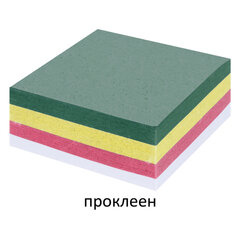 Блок для записей STAFF, проклеенный, куб 8&times;8&times;3 см, цветной, 120384