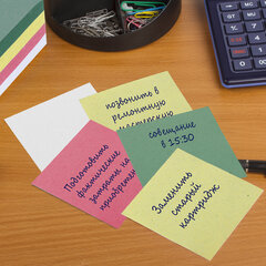 Блок для записей STAFF, проклеенный, куб 8&times;8&times;3 см, цветной, 120384