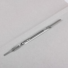 Скоросшиватель картонный мелованный BRAUBERG, гарантированная плотность 320 г/<wbr/>м<sup>2</sup>, белый, до 200 листов, 121512