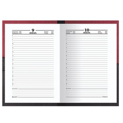 Ежедневник датированный на 4 года А5 135&times;207 мм BRAUBERG ламинированный 192 л., &laquo;Кожа бордо&raquo;, 121592