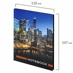 Блокнот МАЛЫЙ ФОРМАТ 110&times;147 мм, А6, 80 л., твердый, клетка, STAFF, &laquo;Офисный&raquo;, 121628